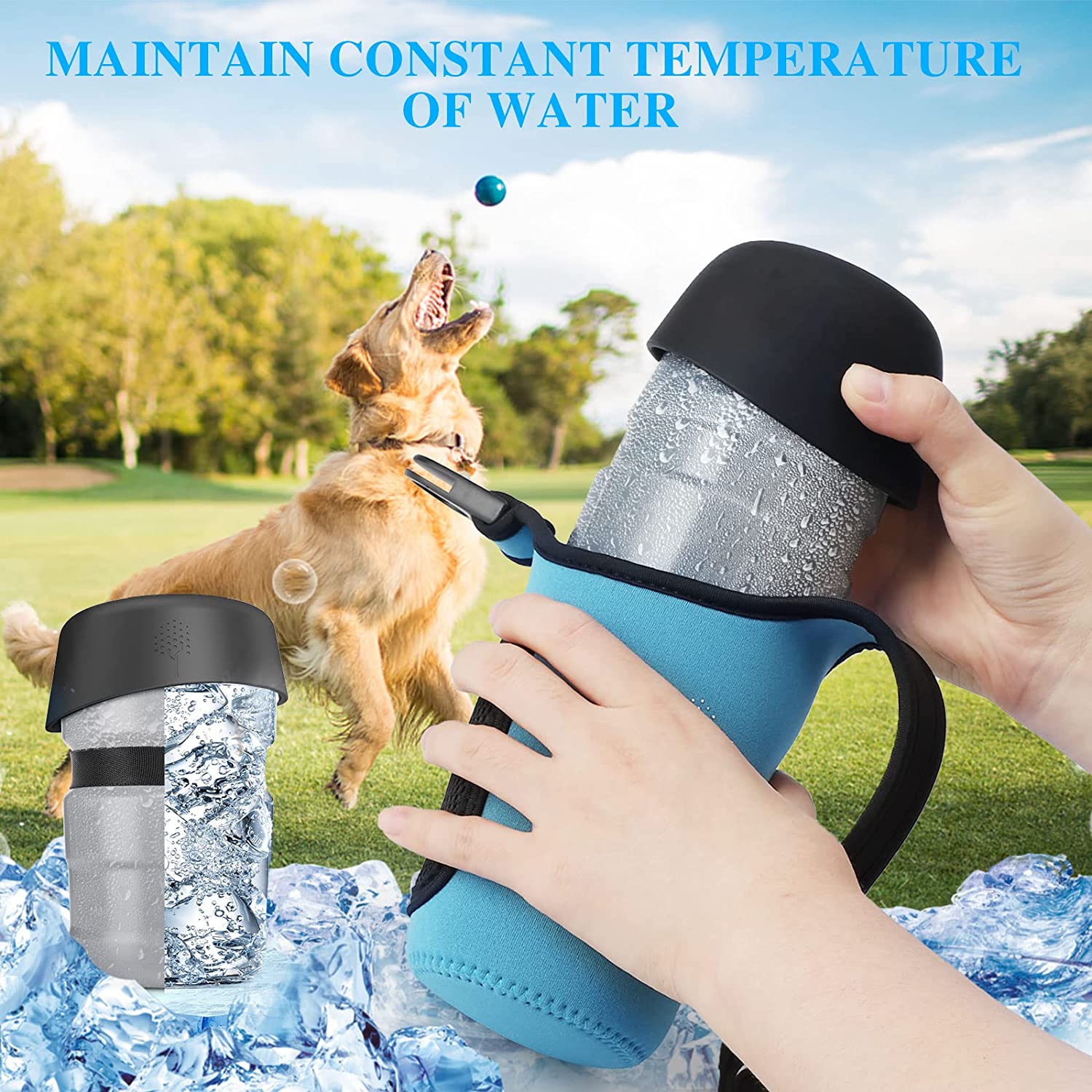 Portable Dog Water Bottle Holder 18 OZ-1st Gen-2